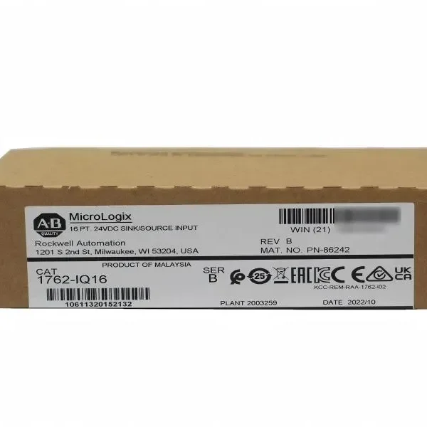 AB 1762-IQ16 MicroLogix 16 Point Digital Input Module