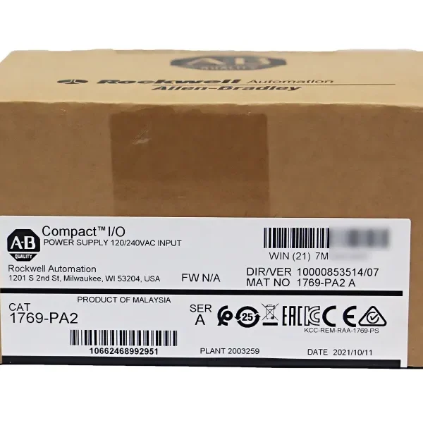AB 1769-PA2 CompactLogix AC 2A/0.8A Power Supply