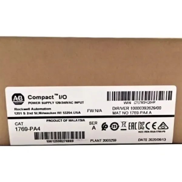 AB 1769-PA4 CMPLX Selectable AC 4A/2A Power Supply