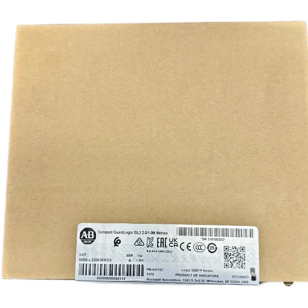 AB 5069-L320ERMS3 Compact GuardLogix SIL3 2.0/1.0M Motion