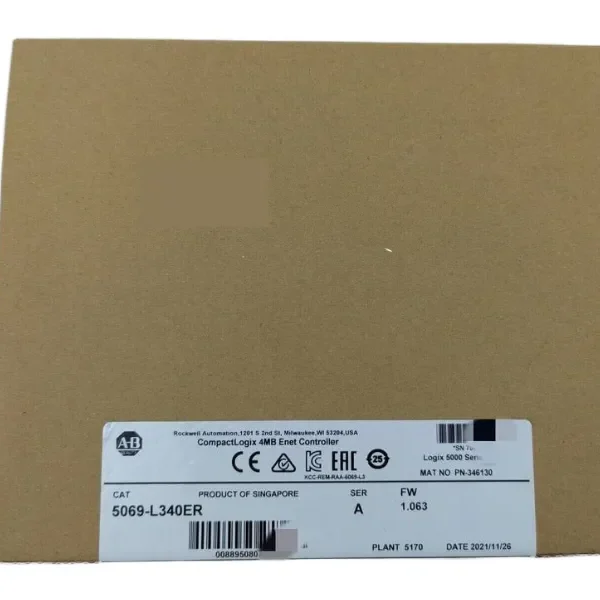 AB 5069-L340ER  CompactLogix 4MB Enet Controller