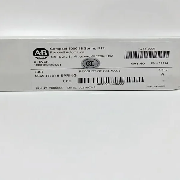 AB 5069-RTB18-SPRING  5069 Compact I/O 18 pins Spring type terminal block kit