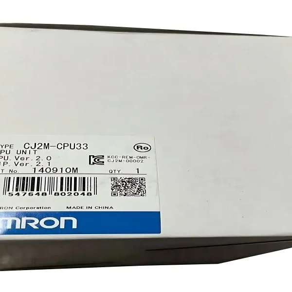 Omron CJ2M-CPU33  CPU with built-in EtherNet/IP port