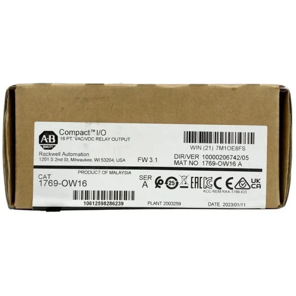 AB  1769-OW16  CompactLogix 16 Pt D/O Relay Module